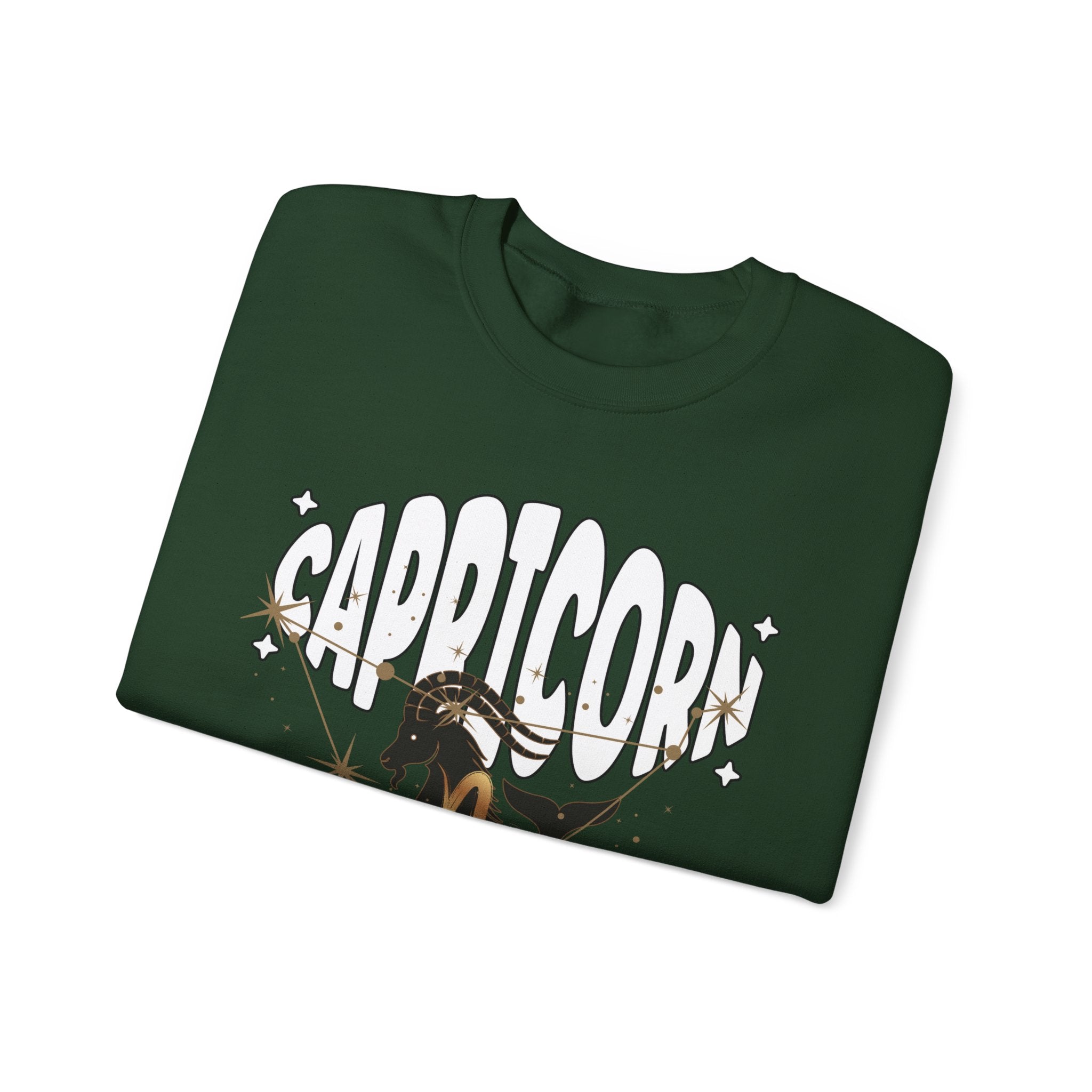 Capricorn Zodiac Casual Unisex Crewneck Sweatshirt
